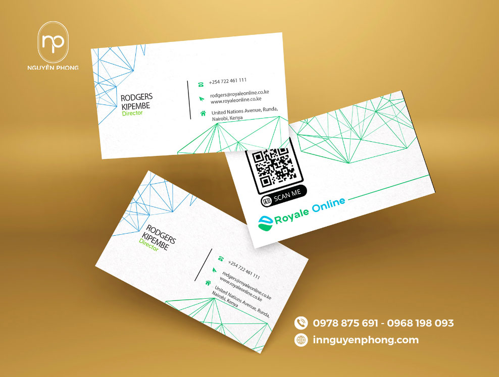 Lên mẫu thiết kế card visit